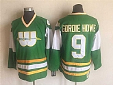 Hartford Whalers #9 Gordie howe Green CCM Throwback Stitched Jersey,baseball caps,new era cap wholesale,wholesale hats